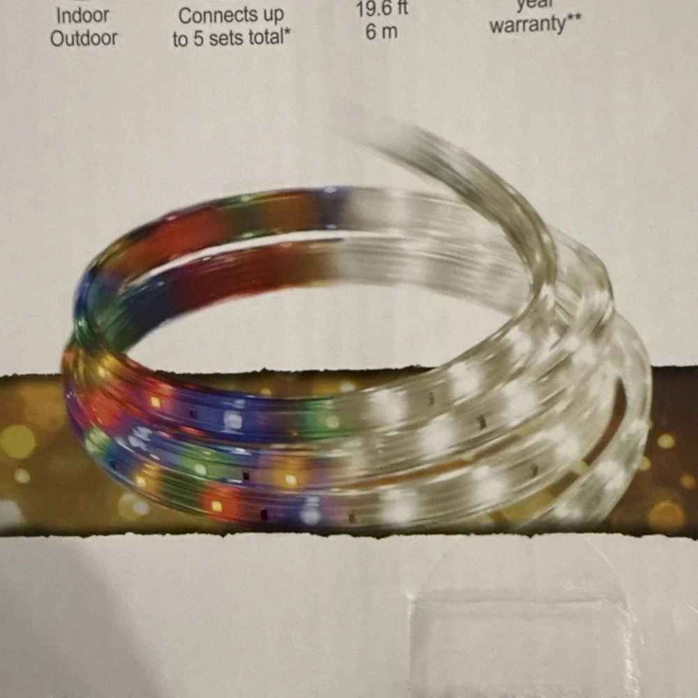 GE 8 in 1 Color choice Dual Color Cool Bright LED Tape Lights 19.6' 6m/ 240 LED